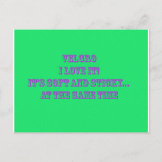 Velcro Postcard