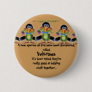 "VelCrows" 2 Inch Round Button