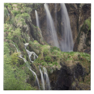 Veliki Slap (Waterfall) Plitvice Lakes National Tile