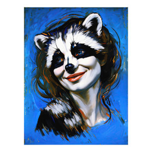 “Velka Teyani”  Whispering Raccoon Trickster  Photo Print