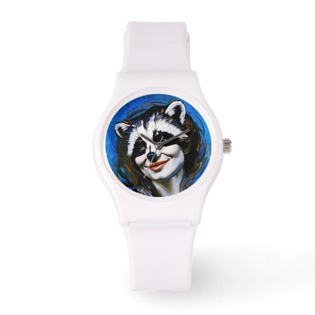 “Velka Teyani”  Whispering Raccoon Trickster  Watch (Front)