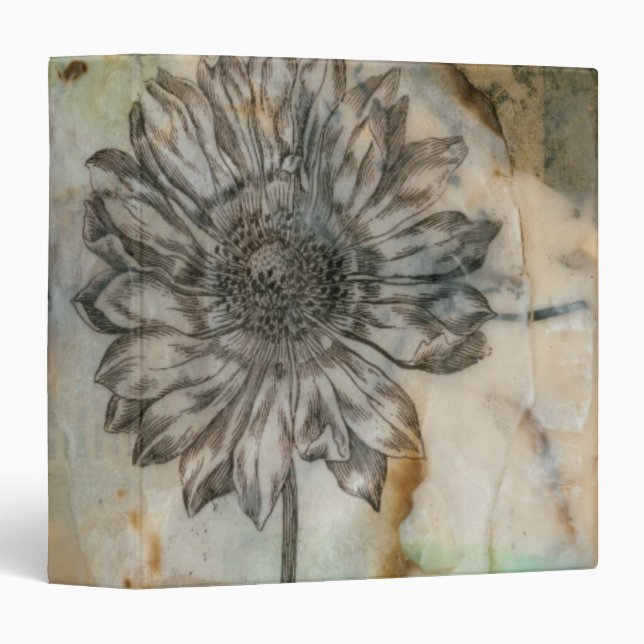 Vellum Floral I Binder (Front/Spine)