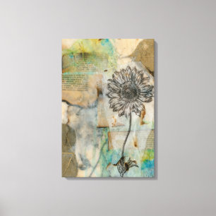 Vellum Floral I Canvas Print