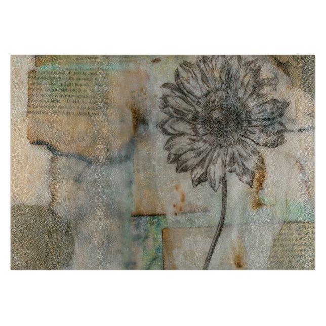 Vellum Floral I Cutting Board (Front)