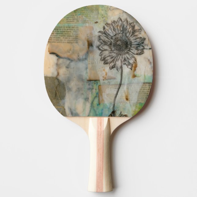 Vellum Floral I Ping Pong Paddle (Front)