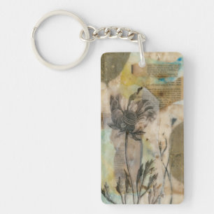 Vellum Floral II Keychain