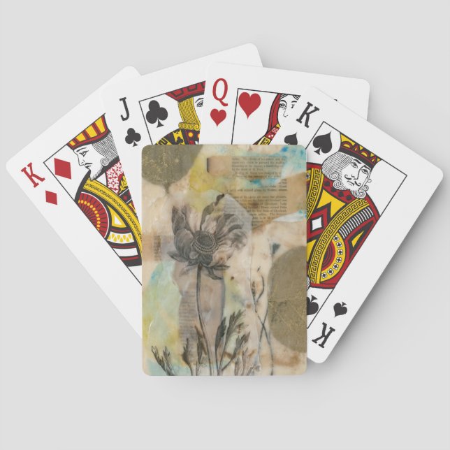 Vellum Floral II Playing Cards (Back)