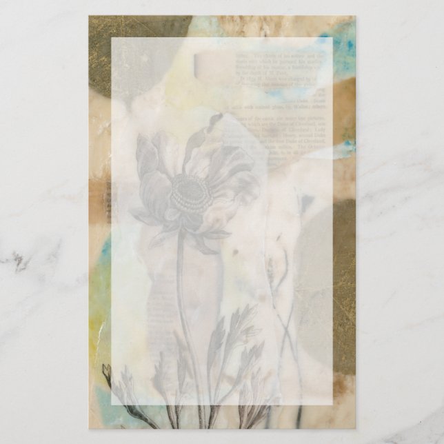 Vellum Floral II Stationery (Front)