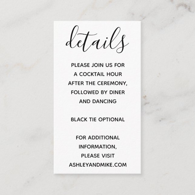 Vellum Look Hand Lettered Typography Photo Enclosure Card (Front)