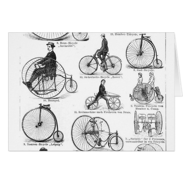 Vélo à grande roue Penny Farthing (Devant horizontal)