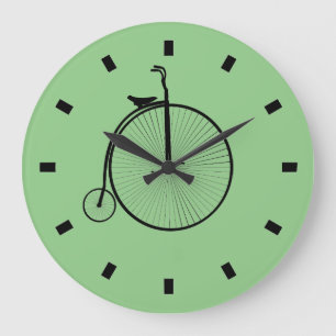 Vélo à grande roue rétro - Horloge Vintage à b