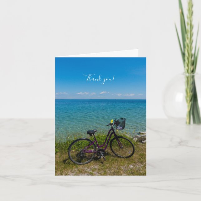 Vélo À Mackinac Carte de remerciements (Devant)