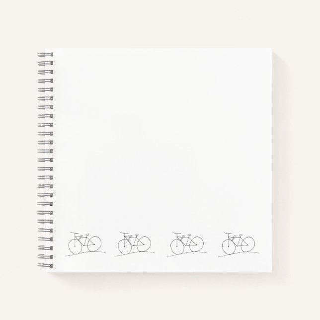 Vélo avec deux sièges carnet (Devant)