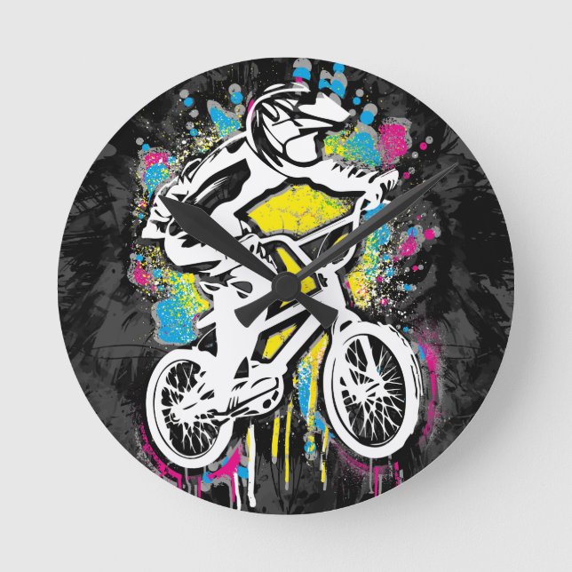Vélo Bmx Classique - Bmx Freestyle Horloge Bmx (Recto)
