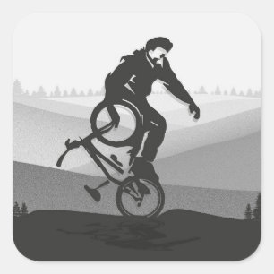 Vélo Bmx Coloré vintage - Sticker Bmx
