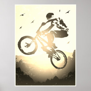 Vélo Bmx vintage - Retro Bmx Poster Imprimer