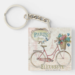 Vélo de Paris avec des fleurs dans l'avant