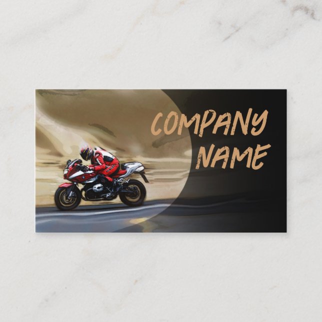 Vélo De Sport Dans Le Carte de visite De Mouvement (Devant)