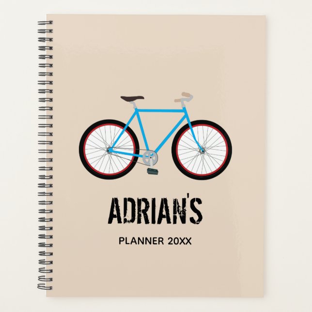Vélo Design Nom du planificateur Rendez-vous Livre (Devant)