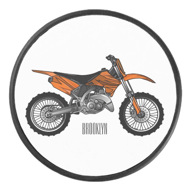 Vélo droit hors route moto / motocross dessin anim (Devant)
