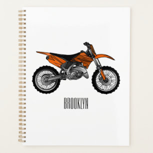Vélo droit hors route moto / motocross dessin anim