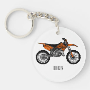 Vélo droit hors route moto / motocross dessin anim