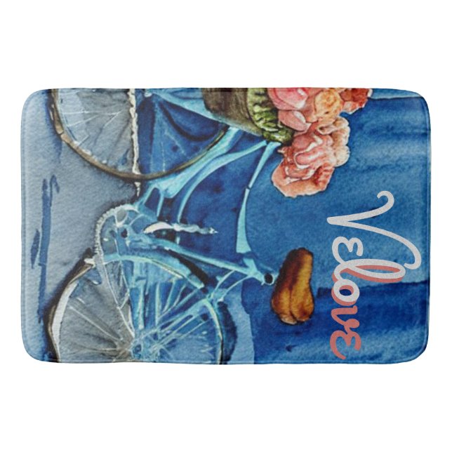 Velo Love Cycling Bath Mat (Front)