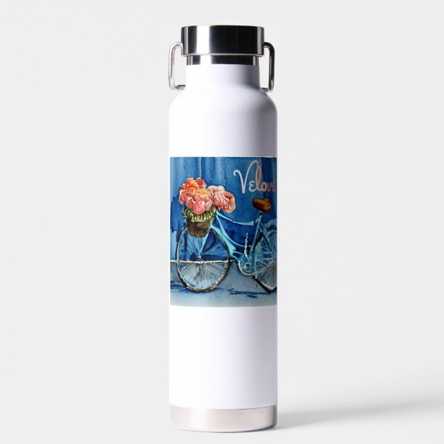 Velo Love Cycling Water Bottle (Front)