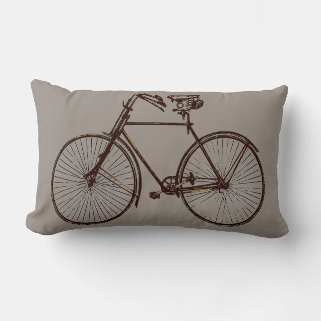 vélo noir Lève oreiller gris brun (Recto)