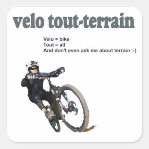 Velo Tout-Terrain Square Sticker