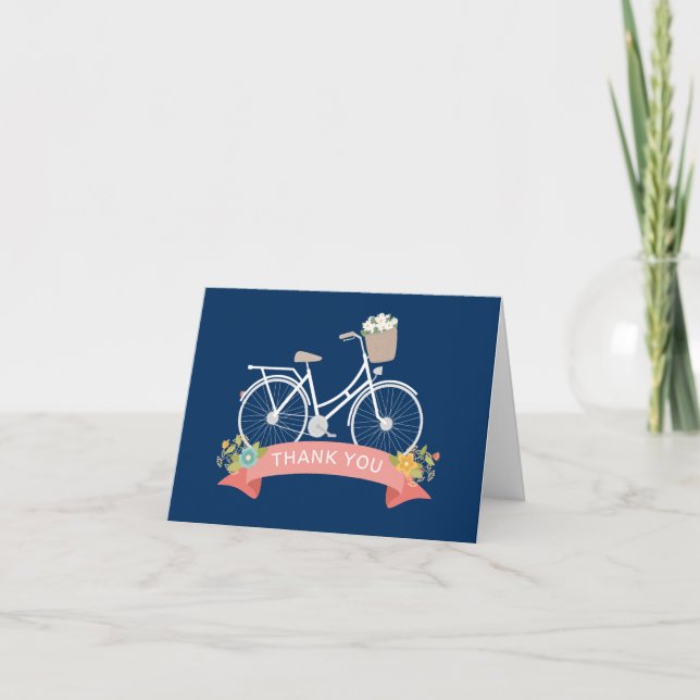 Vélo Vitnage Floral Navy Merci de corail bleu (Devant)