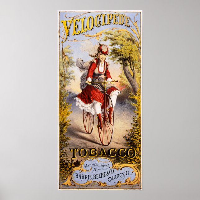 Velocipede tobacco poster (Front)