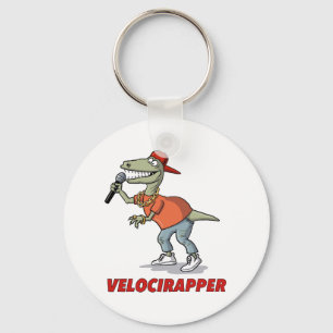 'Velocirapper' Tee Shirt. Keychain