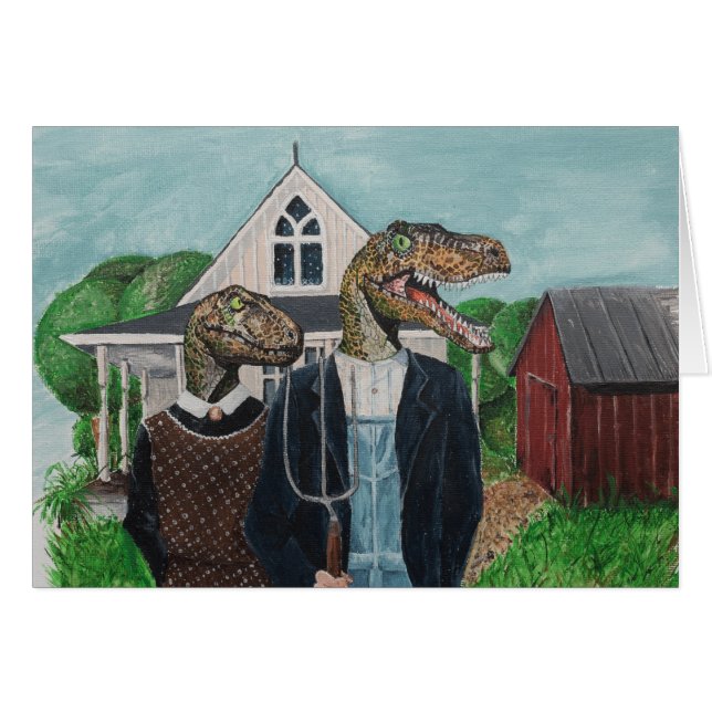 Velociraptor American Gothic (Front Horizontal)