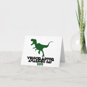 Velociraptor Awareness day 2011 Card