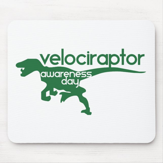 Velociraptor Awareness Day Mouse Pad (Front)