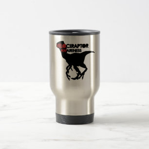 velociraptor awareness travel mug