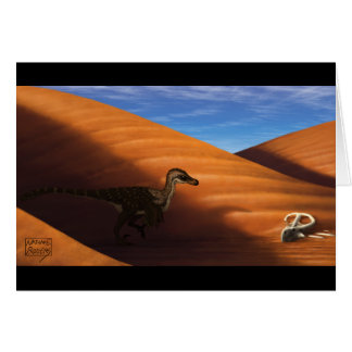Velociraptor Blank Card
