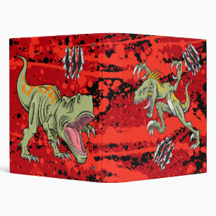 Velociraptor contre le classeur de dinosaure de