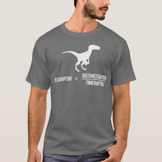 Velociraptor Dinosaur Dino Puns Math Geometry Pun  T-Shirt