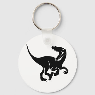 Velociraptor dinosaur keychain