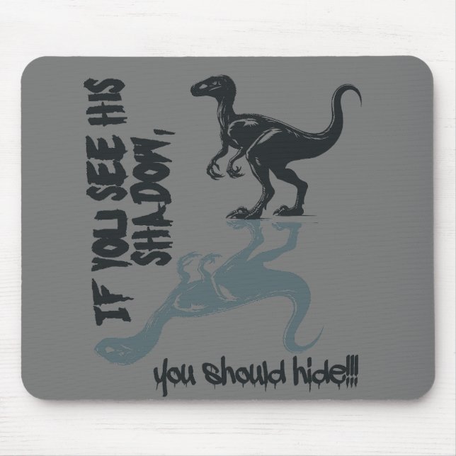 Velociraptor, dinosaurs, T-rex Mouse Pad (Front)