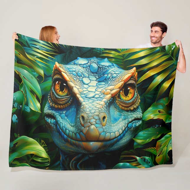 Velociraptor Fleece Blanket (In Situ)