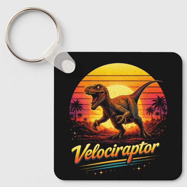 Velociraptor Keychain (Front)
