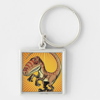 Velociraptor Raptor Dinosaur by Marco D Carillo Keychain