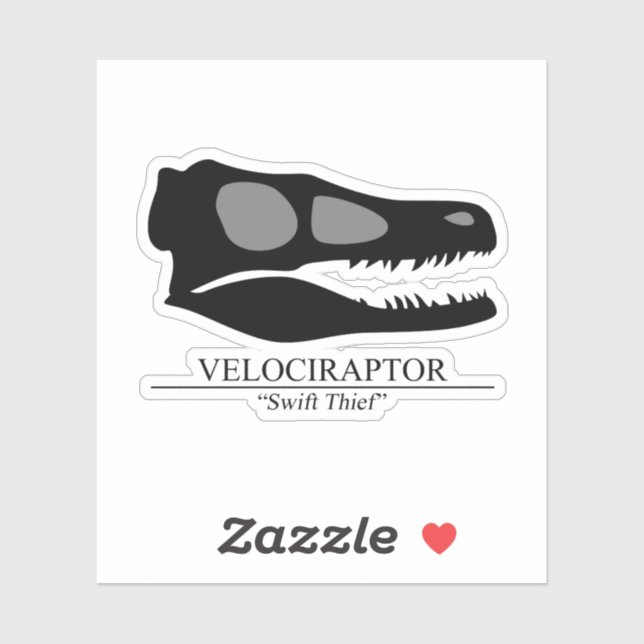 Velociraptor Skull (Sheet)