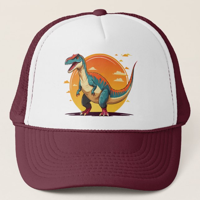 Velociraptor Trucker Hat (Front)