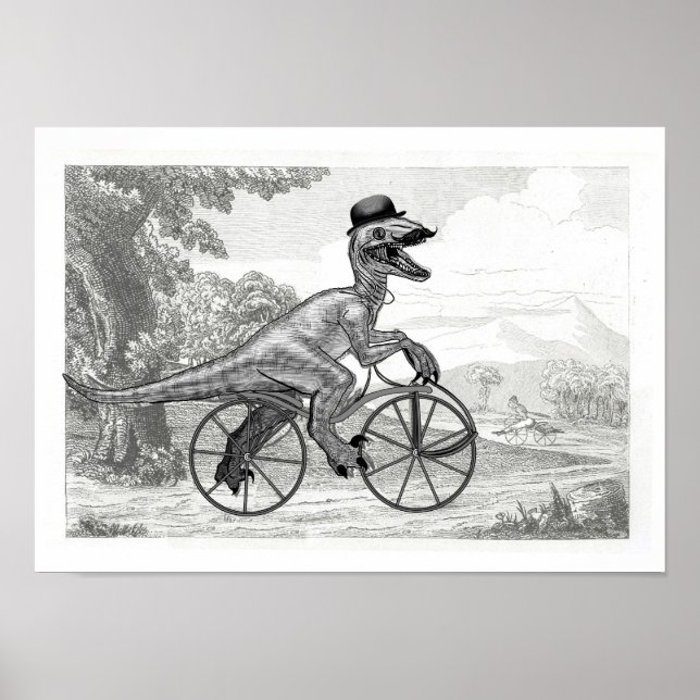 Velociraptor velocipede poster (Front)