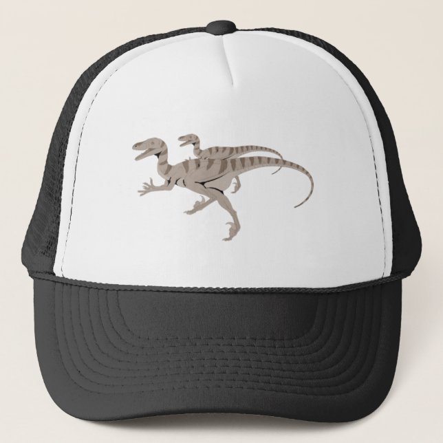 velociraptors trucker hat (Front)