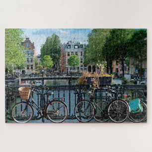 Vélos à Amsterdam. Puzzle
